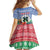Personalised Shefa Joyeux Noel Family Matching Off The Shoulder Long Sleeve Dress and Hawaiian Shirt Proud To Be a Ni-Van Sand Drawing Art - Polynesian Pride