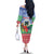 Personalised Shefa Joyeux Noel Family Matching Off The Shoulder Long Sleeve Dress and Hawaiian Shirt Proud To Be a Ni-Van Sand Drawing Art - Polynesian Pride