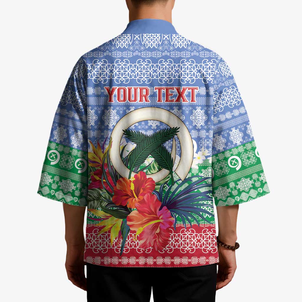 Personalised Shefa Joyeux Noel Kimono Proud To Be a Ni-Van Sand Drawing Art - Polynesian Pride