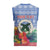 Personalised Shefa Joyeux Noel Christmas Knitted V-Neck Vest Proud To Be a Ni-Van Sand Drawing Art - Polynesian Pride