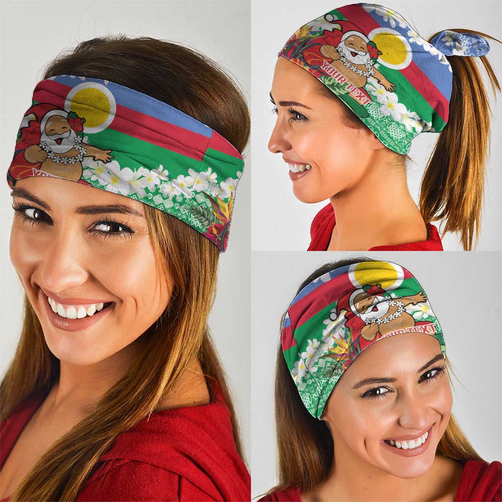 Personalised Shefa Joyeux Noel Neck Gaiter Proud To Be a Ni-Van Sand Drawing Art - Polynesian Pride