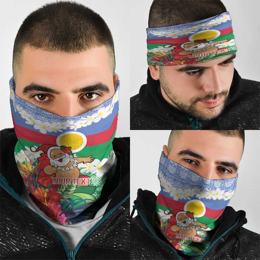 Personalised Shefa Joyeux Noel Neck Gaiter Proud To Be a Ni-Van Sand Drawing Art - Polynesian Pride