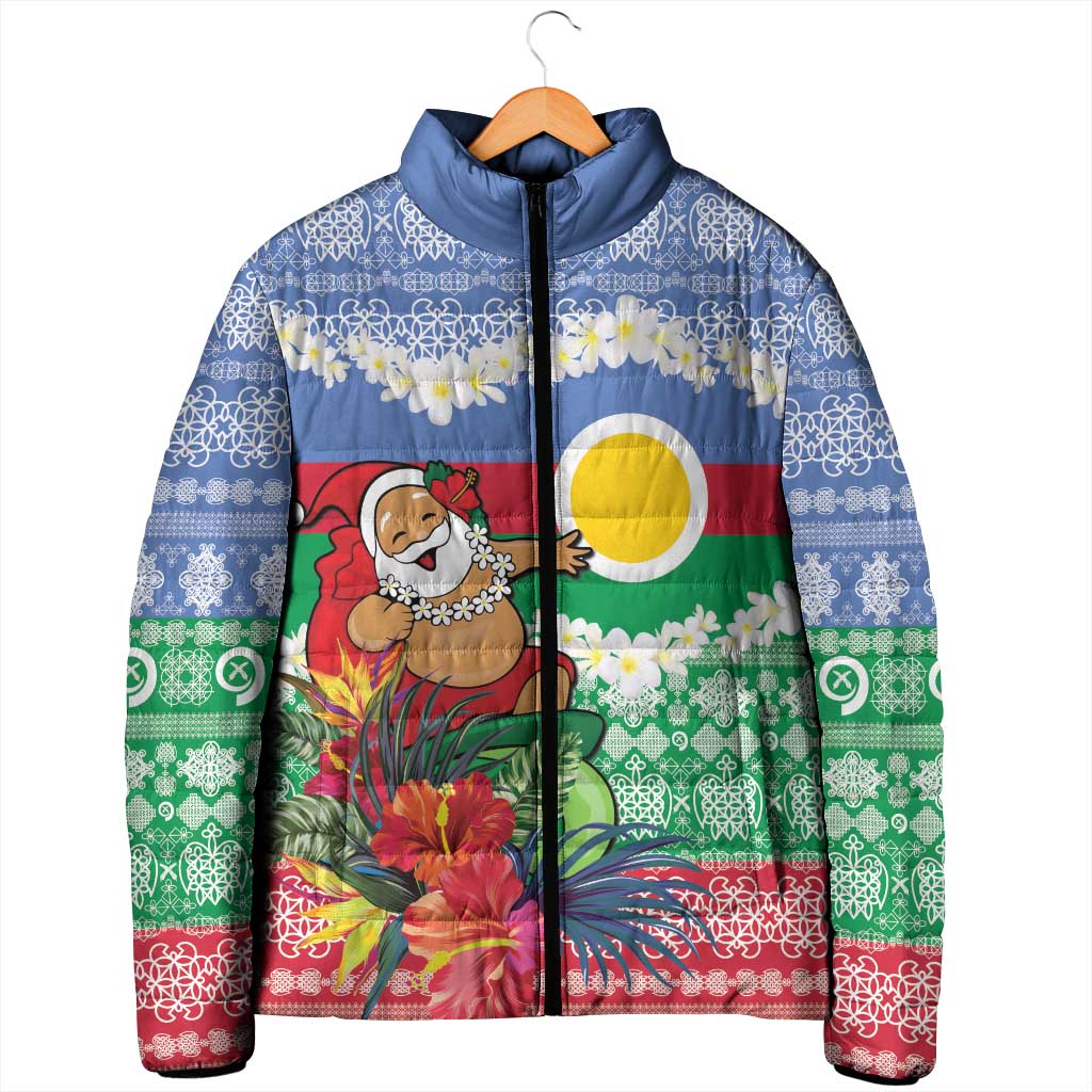 Personalised Shefa Joyeux Noel Padded Jacket Proud To Be a Ni-Van Sand Drawing Art - Polynesian Pride