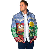 Personalised Shefa Joyeux Noel Padded Jacket Proud To Be a Ni-Van Sand Drawing Art - Polynesian Pride