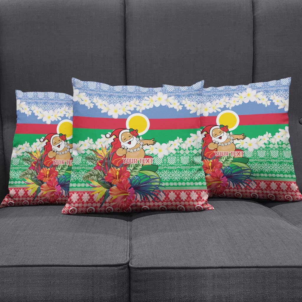 Personalised Shefa Joyeux Noel Pillow Cover Proud To Be a Ni-Van Sand Drawing Art - Polynesian Pride