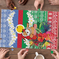 Personalised Shefa Joyeux Noel Puzzle Proud To Be a Ni-Van Sand Drawing Art - Polynesian Pride