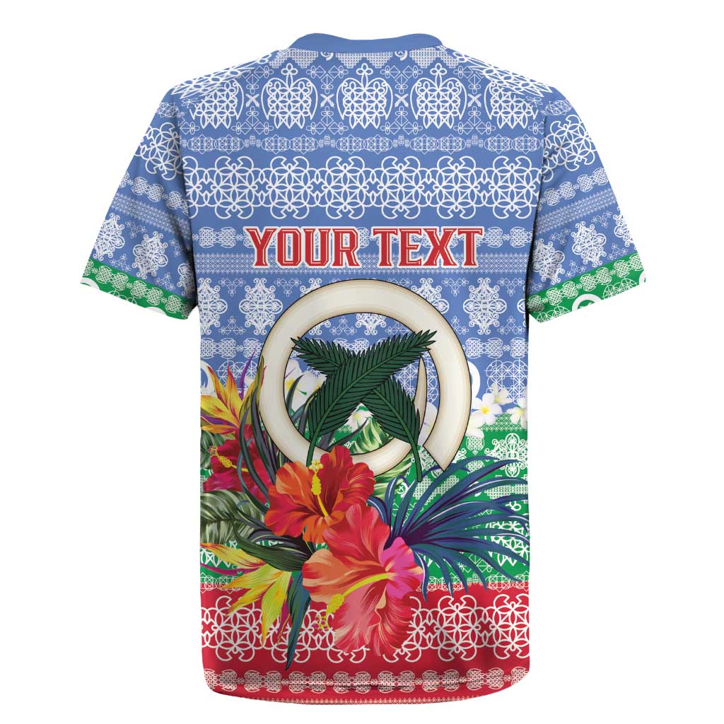 Personalised Shefa Joyeux Noel Rugby Jersey Proud To Be a Ni-Van Sand Drawing Art - Polynesian Pride