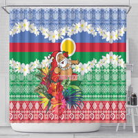 Personalised Shefa Joyeux Noel Shower Curtain Proud To Be a Ni-Van Sand Drawing Art - Polynesian Pride