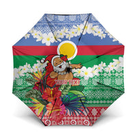 Personalised Shefa Joyeux Noel Umbrella Proud To Be a Ni-Van Sand Drawing Art - Polynesian Pride