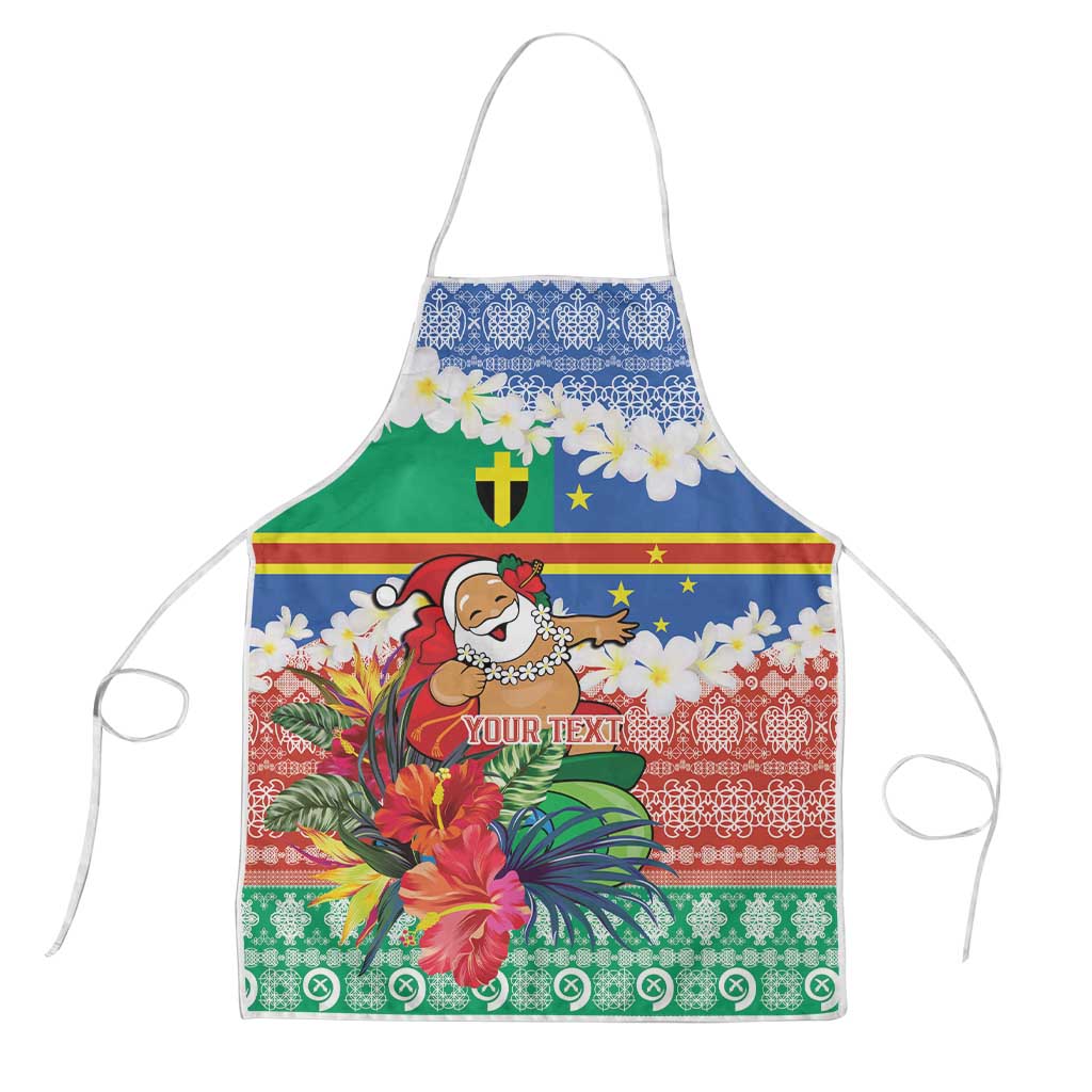 Personalised Tafea Joyeux Noel Apron Proud To Be a Ni-Van Sand Drawing Art - Polynesian Pride