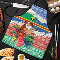 Personalised Tafea Joyeux Noel Apron Proud To Be a Ni-Van Sand Drawing Art - Polynesian Pride