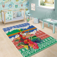 Personalised Tafea Joyeux Noel Area Rug Proud To Be a Ni-Van Sand Drawing Art - Polynesian Pride
