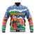 Personalised Tafea Joyeux Noel Baseball Jacket Proud To Be a Ni-Van Sand Drawing Art - Polynesian Pride
