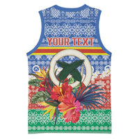 Personalised Tafea Joyeux Noel Basketball Jersey Proud To Be a Ni-Van Sand Drawing Art - Polynesian Pride
