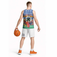Personalised Tafea Joyeux Noel Basketball Jersey Proud To Be a Ni-Van Sand Drawing Art - Polynesian Pride