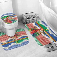 Personalised Tafea Joyeux Noel Bathroom Set Proud To Be a Ni-Van Sand Drawing Art - Polynesian Pride