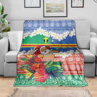 Personalised Tafea Joyeux Noel Blanket Proud To Be a Ni-Van Sand Drawing Art - Polynesian Pride