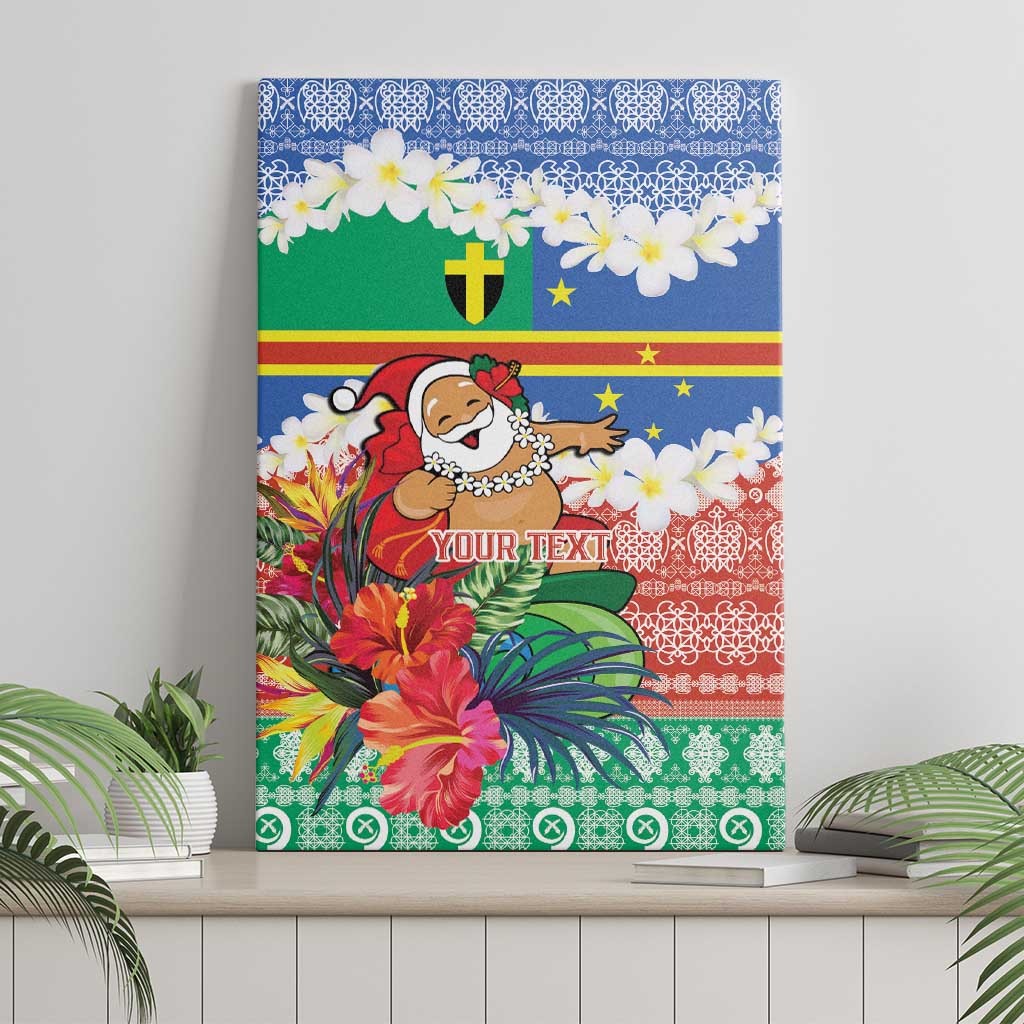 Personalised Tafea Joyeux Noel Canvas Wall Art Proud To Be a Ni-Van Sand Drawing Art - Polynesian Pride