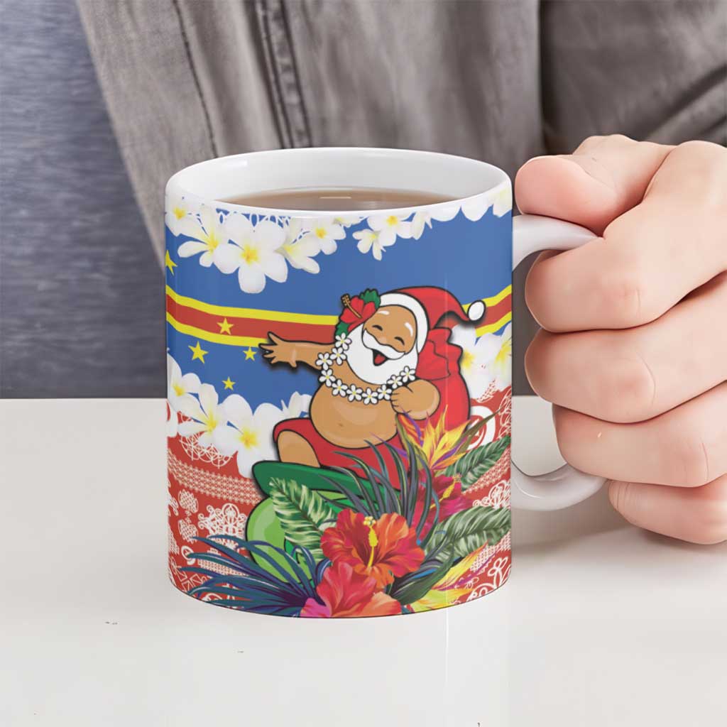 Personalised Tafea Joyeux Noel Ceramic Mug Proud To Be a Ni-Van Sand Drawing Art - Polynesian Pride