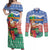 Personalised Tafea Joyeux Noel Couples Matching Off Shoulder Maxi Dress and Long Sleeve Button Shirt Proud To Be a Ni-Van Sand Drawing Art - Polynesian Pride