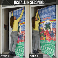 Personalised Tafea Joyeux Noel Door Cover Proud To Be a Ni-Van Sand Drawing Art - Polynesian Pride