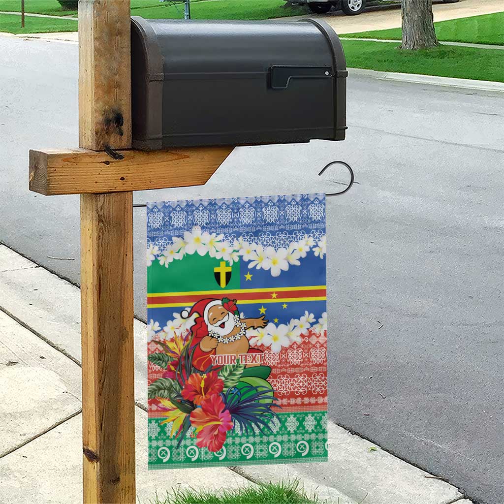 Personalised Tafea Joyeux Noel Garden Flag Proud To Be a Ni-Van Sand Drawing Art - Polynesian Pride