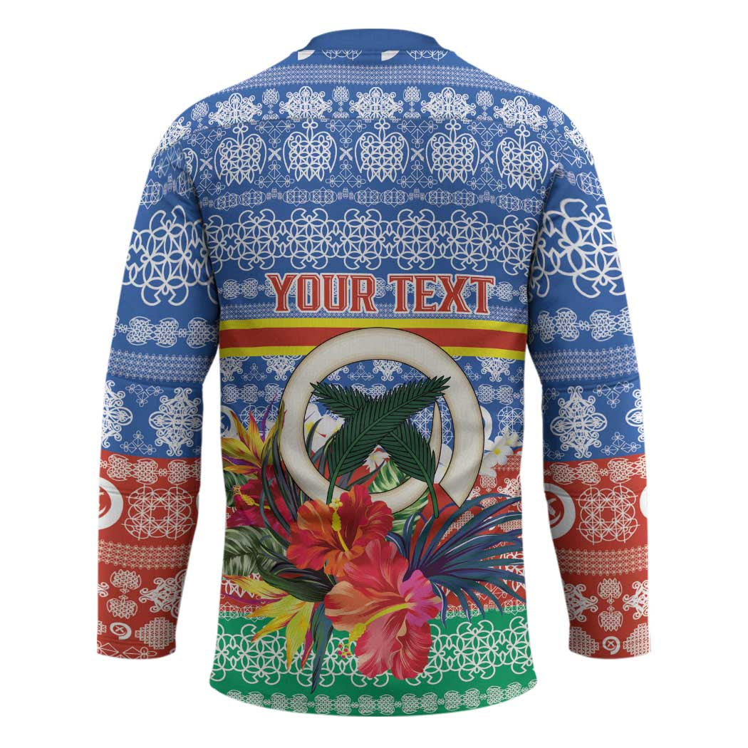 Personalised Tafea Joyeux Noel Hockey Jersey Proud To Be a Ni-Van Sand Drawing Art - Polynesian Pride