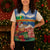 Personalised Tafea Joyeux Noel Christmas Knitted V-Neck Vest Proud To Be a Ni-Van Sand Drawing Art - Polynesian Pride