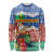 Personalised Tafea Joyeux Noel Long Sleeve Shirt Proud To Be a Ni-Van Sand Drawing Art - Polynesian Pride