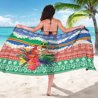 Personalised Tafea Joyeux Noel Sarong Proud To Be a Ni-Van Sand Drawing Art - Polynesian Pride