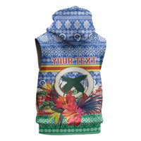 Personalised Tafea Joyeux Noel Sleeveless Hoodie Proud To Be a Ni-Van Sand Drawing Art - Polynesian Pride