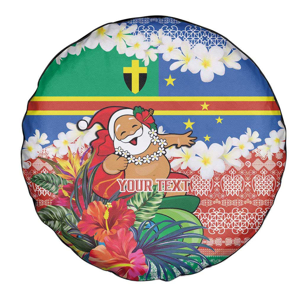 Personalised Tafea Joyeux Noel Spare Tire Cover Proud To Be a Ni-Van Sand Drawing Art - Polynesian Pride