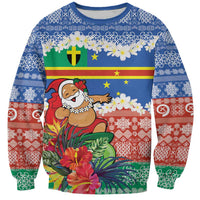 Personalised Tafea Joyeux Noel Sweatshirt Proud To Be a Ni-Van Sand Drawing Art - Polynesian Pride