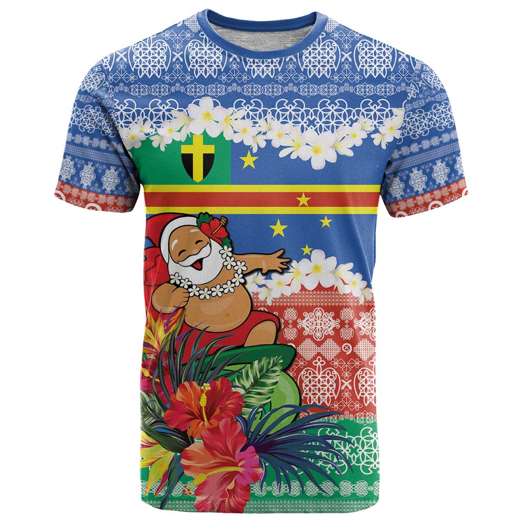 Personalised Tafea Joyeux Noel T Shirt Proud To Be a Ni-Van Sand Drawing Art - Polynesian Pride