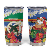Personalised Tafea Joyeux Noel Tumbler Cup Proud To Be a Ni-Van Sand Drawing Art - Polynesian Pride