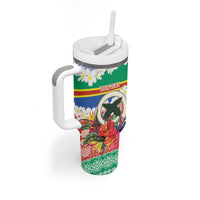 Personalised Tafea Joyeux Noel Tumbler With Handle Proud To Be a Ni-Van Sand Drawing Art - Polynesian Pride