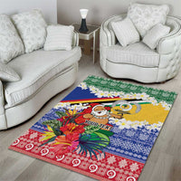 Personalised Torba Joyeux Noel Area Rug Proud To Be a Ni-Van Sand Drawing Art - Polynesian Pride