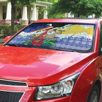 Personalised Torba Joyeux Noel Auto Sun Shade Proud To Be a Ni-Van Sand Drawing Art - Polynesian Pride