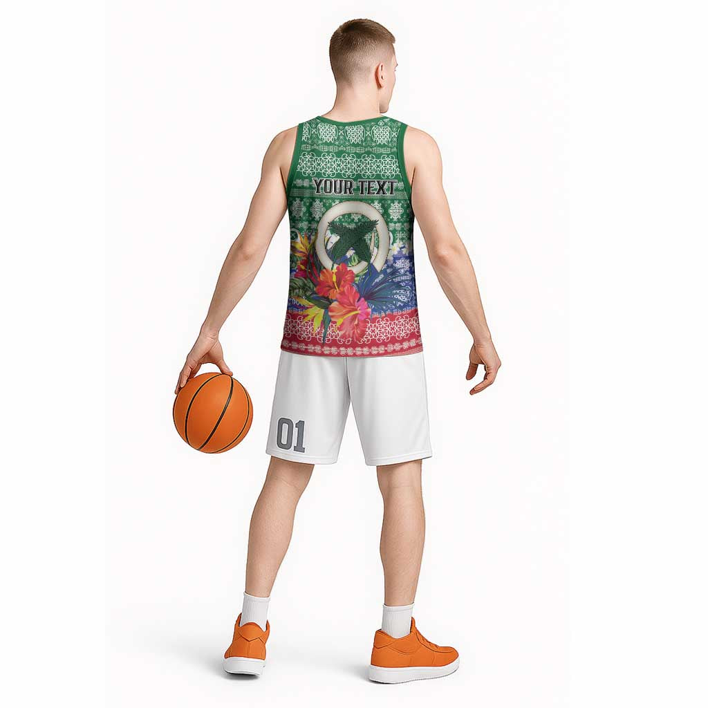 Personalised Torba Joyeux Noel Basketball Jersey Proud To Be a Ni-Van Sand Drawing Art - Polynesian Pride