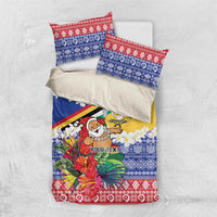 Personalised Torba Joyeux Noel Bedding Set Proud To Be a Ni-Van Sand Drawing Art - Polynesian Pride