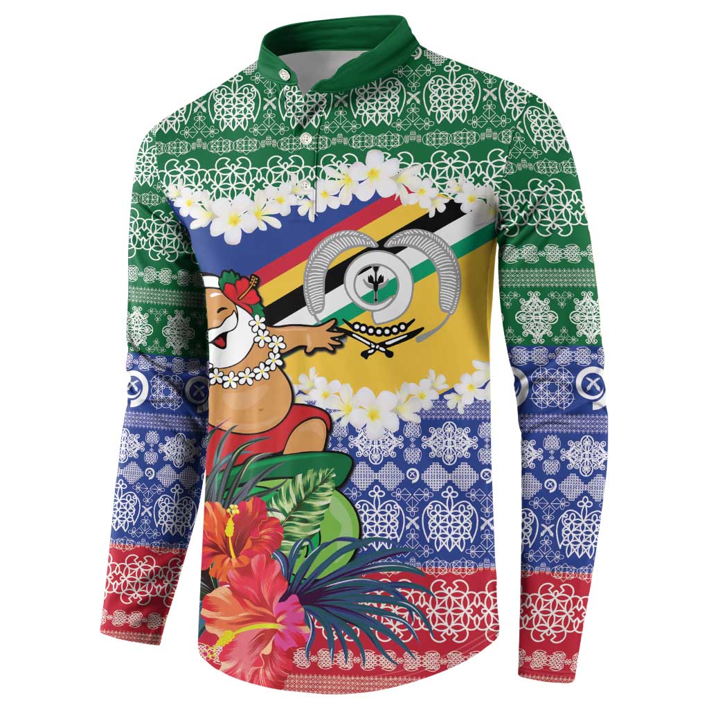 Personalised Torba Joyeux Noel Button Sweatshirt Proud To Be a Ni-Van Sand Drawing Art - Polynesian Pride