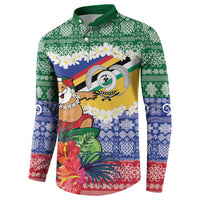 Personalised Torba Joyeux Noel Button Sweatshirt Proud To Be a Ni-Van Sand Drawing Art - Polynesian Pride