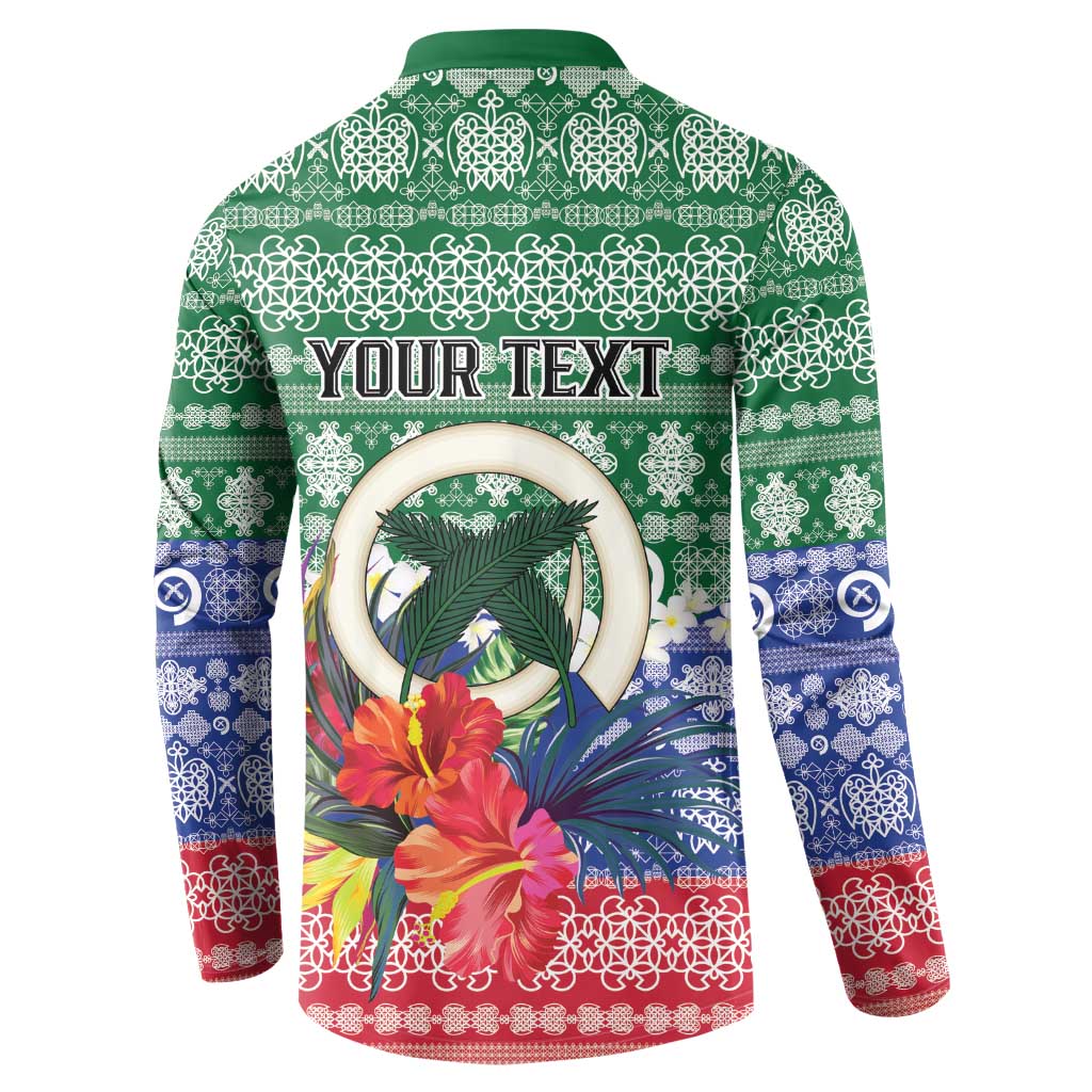 Personalised Torba Joyeux Noel Button Sweatshirt Proud To Be a Ni-Van Sand Drawing Art - Polynesian Pride