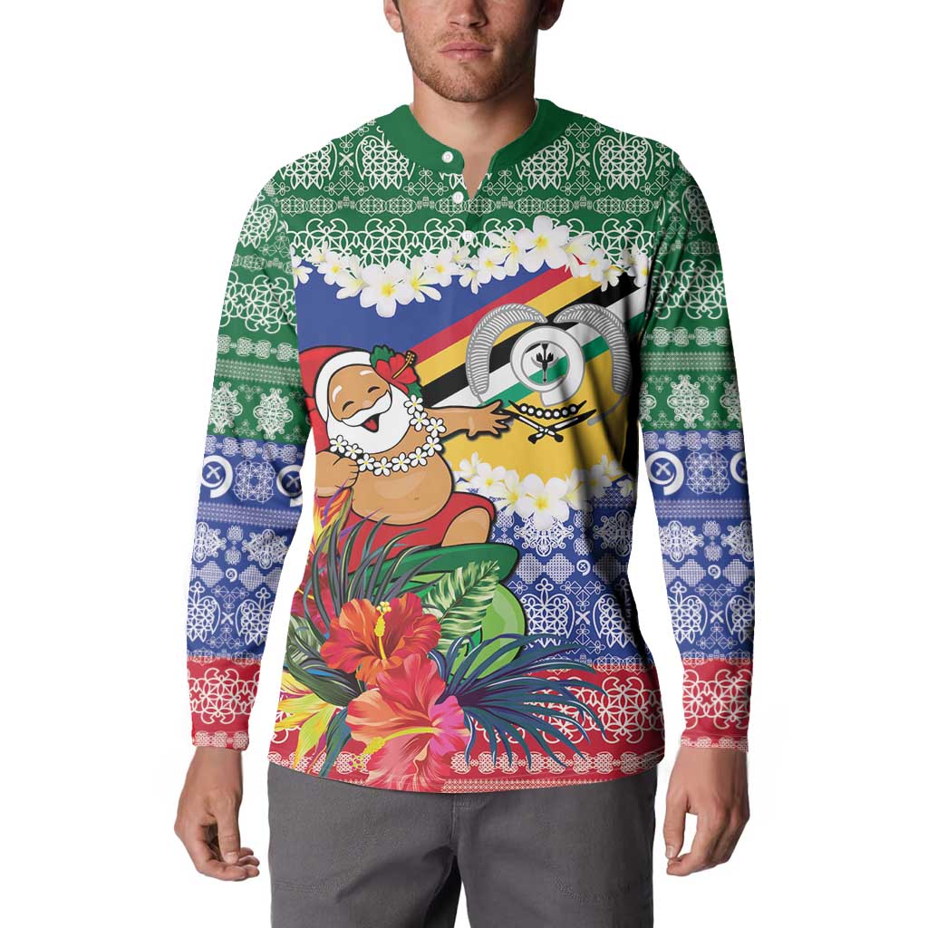 Personalised Torba Joyeux Noel Button Sweatshirt Proud To Be a Ni-Van Sand Drawing Art - Polynesian Pride