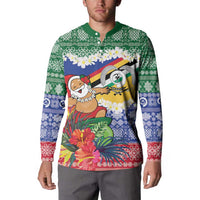 Personalised Torba Joyeux Noel Button Sweatshirt Proud To Be a Ni-Van Sand Drawing Art - Polynesian Pride