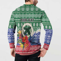 Personalised Torba Joyeux Noel Button Sweatshirt Proud To Be a Ni-Van Sand Drawing Art - Polynesian Pride