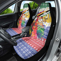 Personalised Torba Joyeux Noel Car Seat Cover Proud To Be a Ni-Van Sand Drawing Art - Polynesian Pride