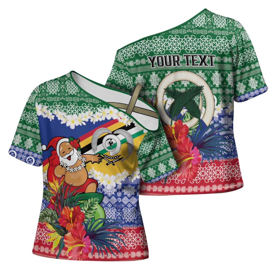 Personalised Torba Joyeux Noel Cross Shoulder Shirt Proud To Be a Ni-Van Sand Drawing Art - Polynesian Pride