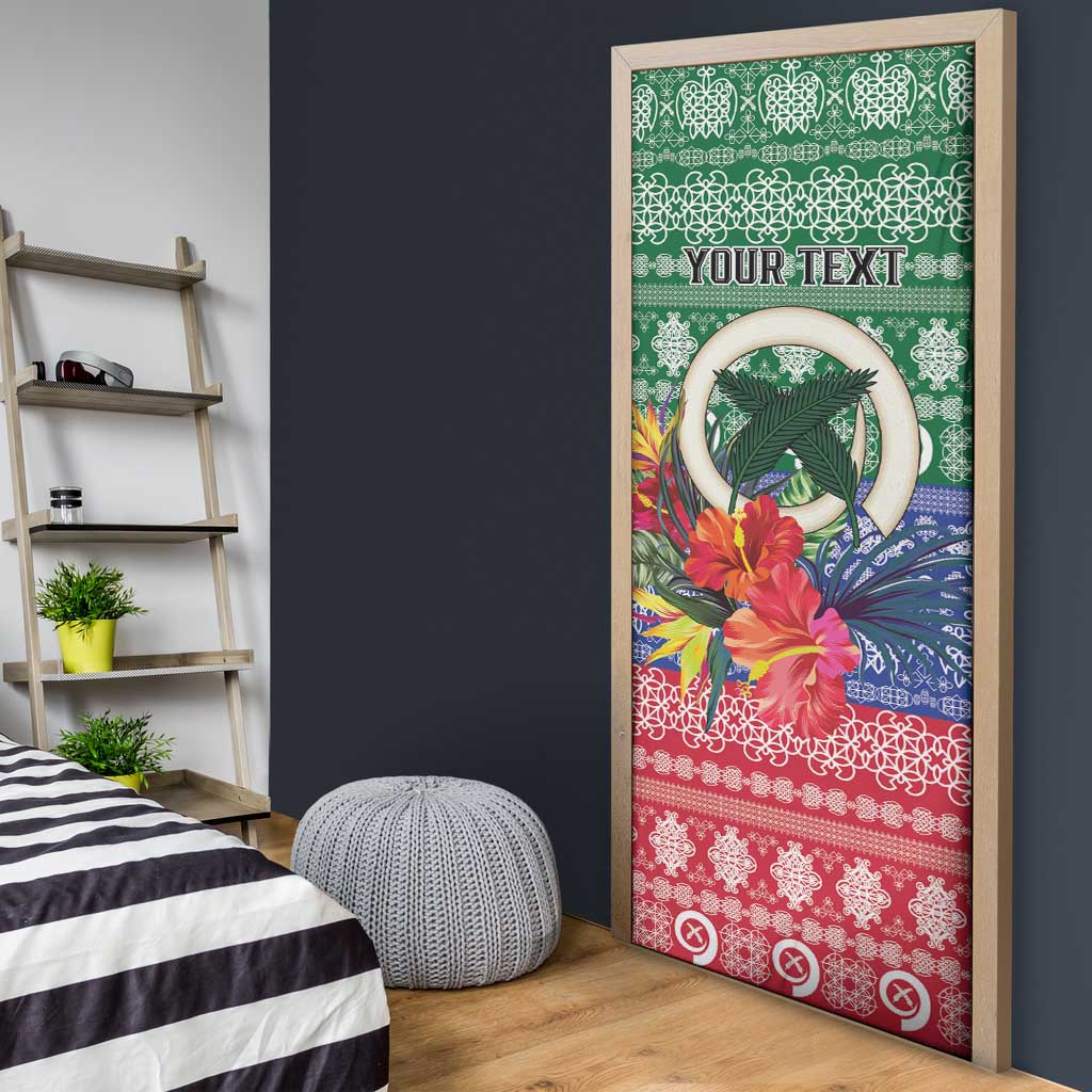 Personalised Torba Joyeux Noel Door Cover Proud To Be a Ni-Van Sand Drawing Art - Polynesian Pride