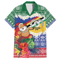 Personalised Torba Joyeux Noel Family Matching Off Shoulder Maxi Dress and Hawaiian Shirt Proud To Be a Ni-Van Sand Drawing Art - Polynesian Pride